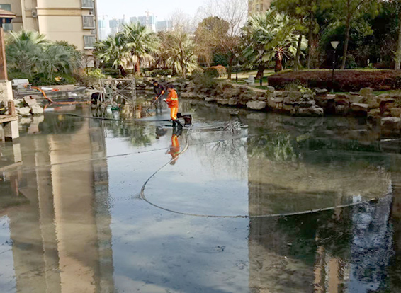 伊春景观池淤泥清理